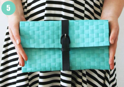 clutch diy fai-da-te borsa borse pochette facile cucire riuso creativo riciclare la stoffa moda fai-da-te